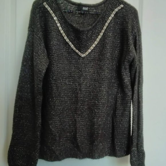 a.n.a Embellished pull over Sweater-NEVER WORN - Picture 1 of 6